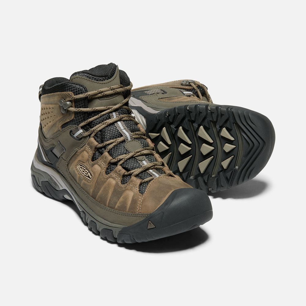 Bottes de Randonnée Keen Homme Marron | Targhee Iii Waterproof Mid | TOBDJ-4937